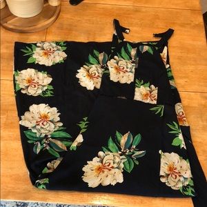 High neck, floor length dress